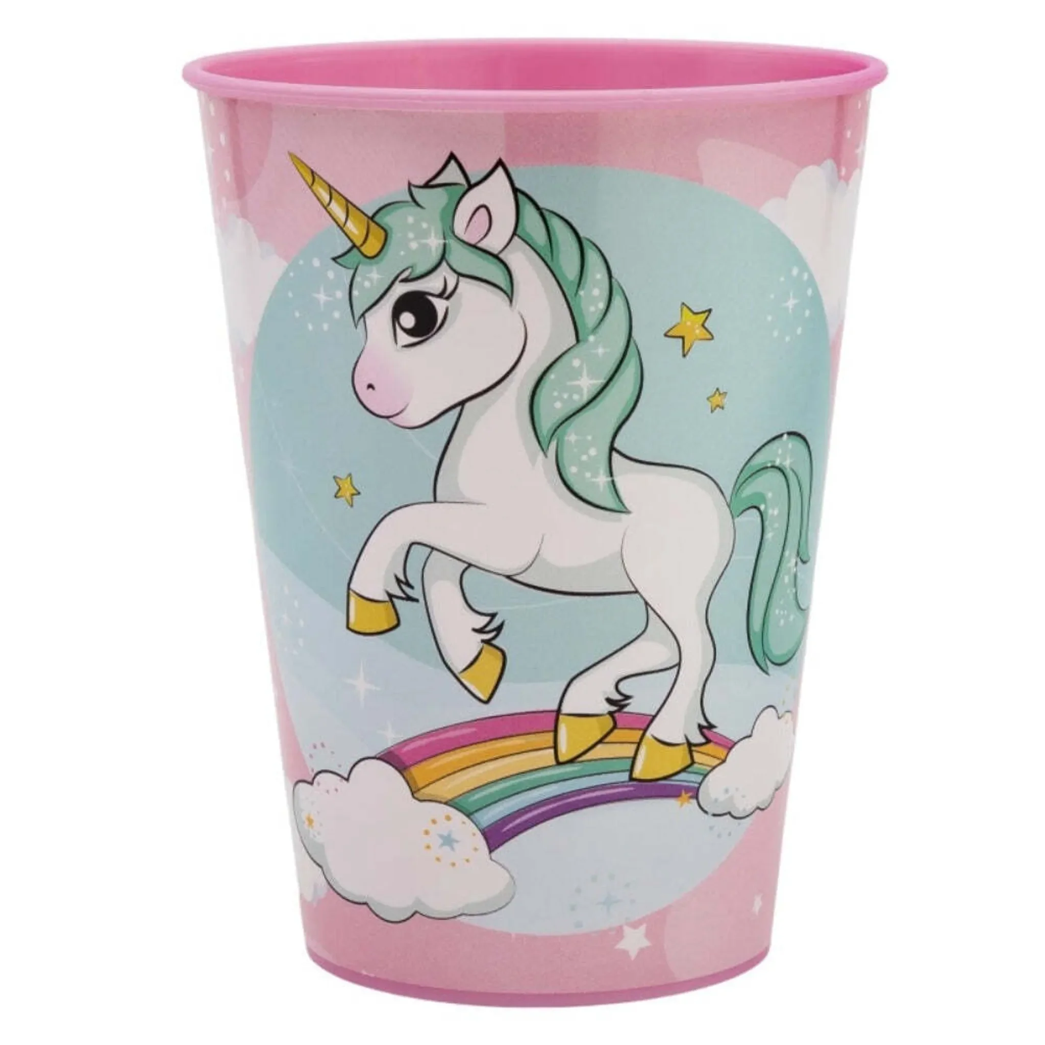 Einhorn Plastikbecher für Kinder – 260ml